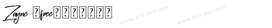 Zayne (free)字体转换
